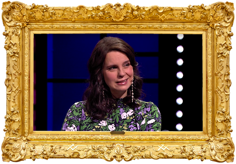 Image of Olga Temonen, the guest contestant on the episode.
