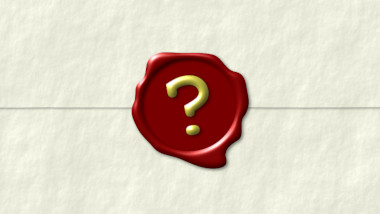 Placeholder cover image, picturing a wax-sealed task brief with a question mark on it.
