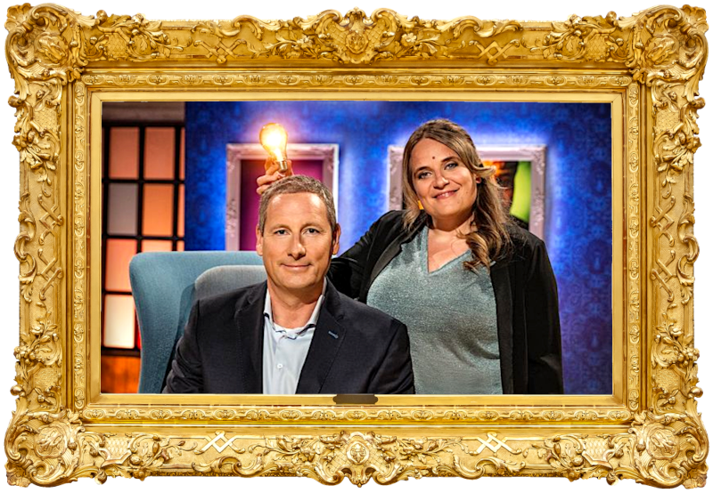 Cover image for the Belgian show Het Grootste Licht, showing the hosts of the show, Gert Verhulst and Ruth Beeckmans.