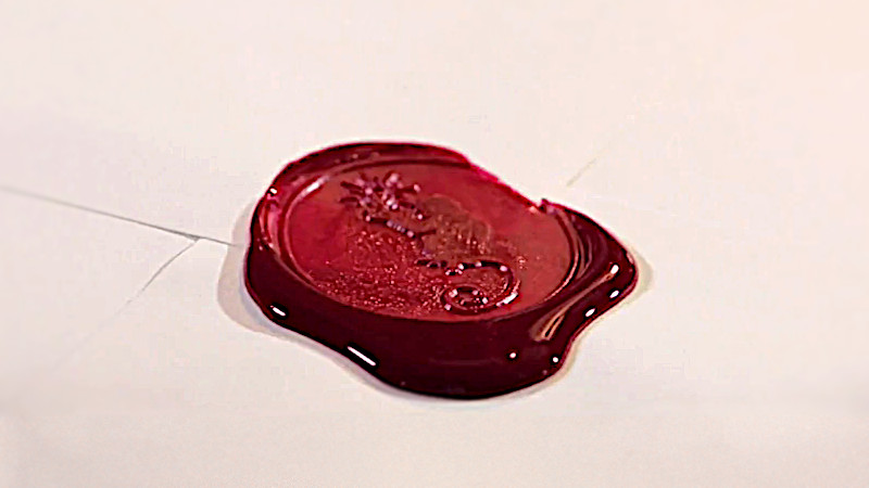 Image of the wax seal used on Het Grootste Licht