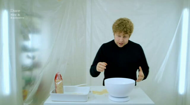 Image of Josh applying logic and mathematics to the problem of counting the grains of rice in a bag of rice.