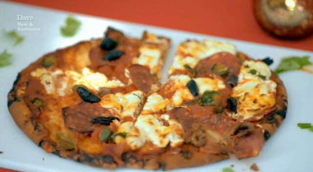 Image of Roisin’s goat’s cheese and anchovy-forward pizza.