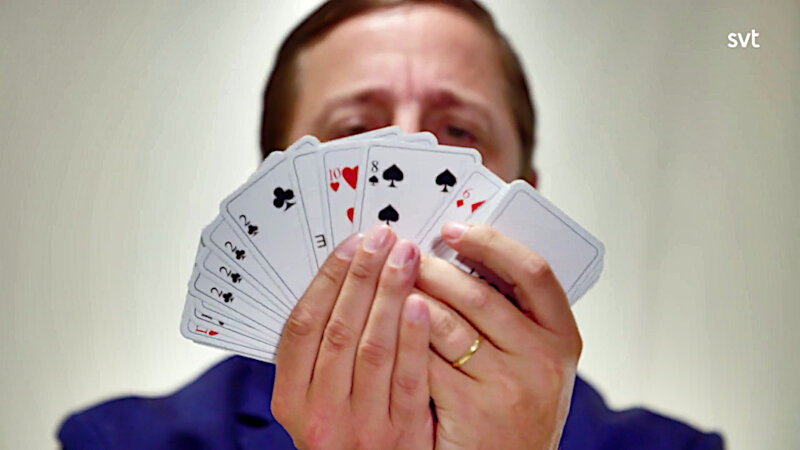 Image of the prize up for grabs in this episode: the custom deck of cards from the ‘Memorise the deck of cards’ task.