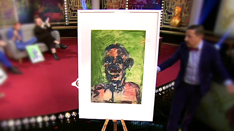 Image of the prize in the episode: a replica of the bonus-point-winning beautiful painting from the ‘Paint and dry a picture’ task.