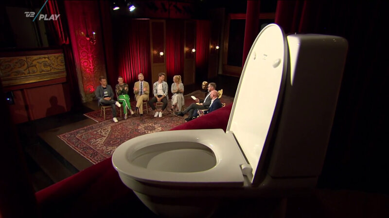 Image of the prize up for grabs in this episode: Ruben Søltoft’s toilet.