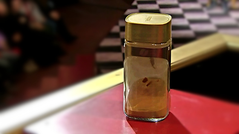 Image of the prize up for grabs in this episode: Martin Johannes Larsen's jar of Café Crema instant coffee.
