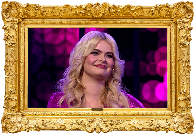 Image of Erika Vikman, the guest contestant on the episode.