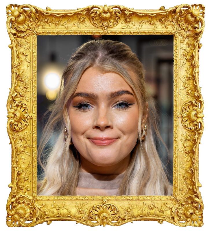 Headshot photo of Kristina Petrushina (aka Keyyo) surrounded with an ornate golden frame.