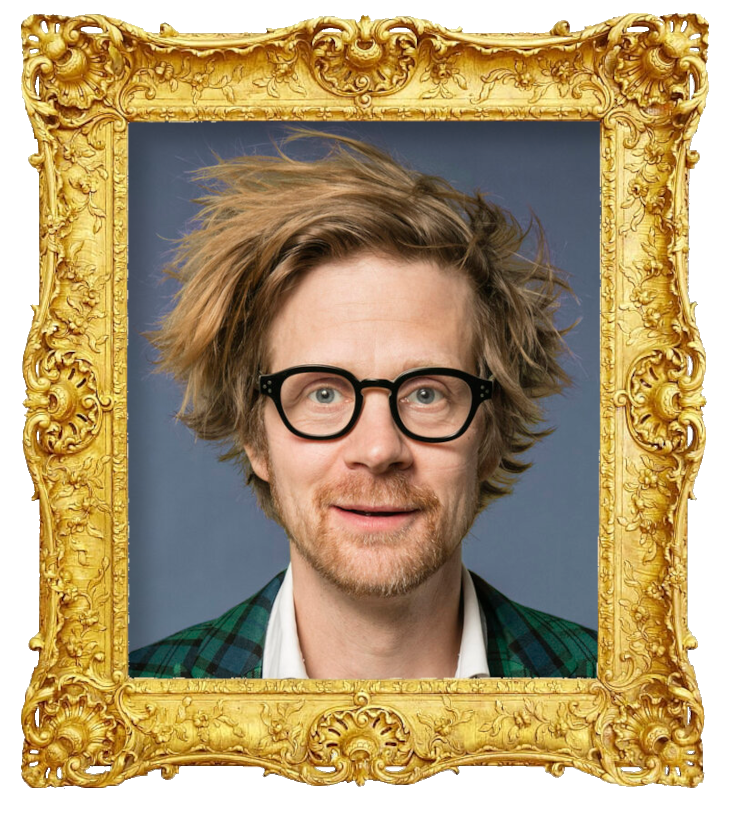 Headshot photo of Anders Johansson (aka Ankan) surrounded with an ornate golden frame.