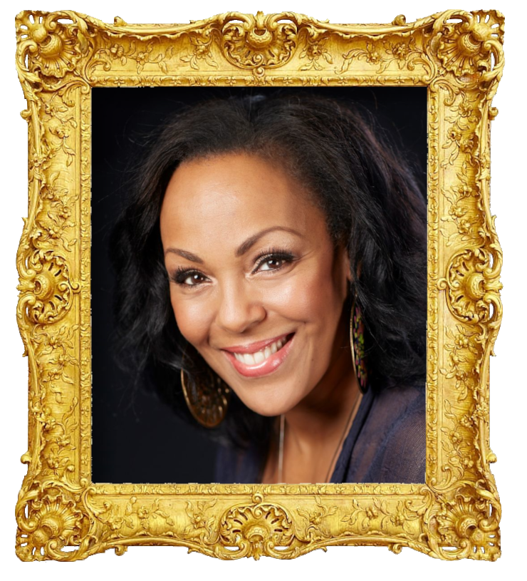 Headshot photo of Kayode Shekoni (aka Kayo) surrounded with an ornate golden frame.