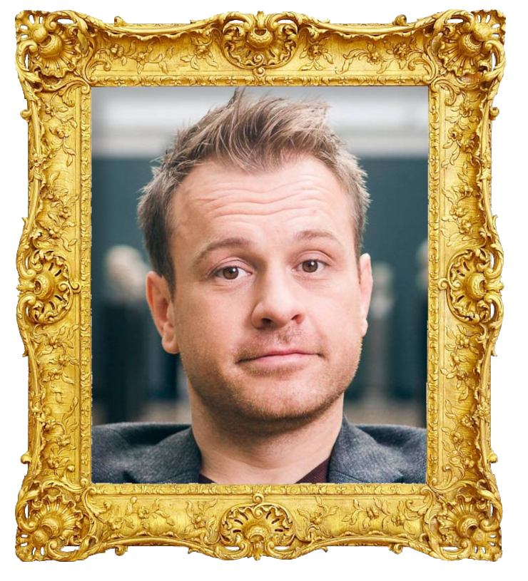 Headshot photo of Christian Fuhlendorff surrounded with an ornate golden frame.