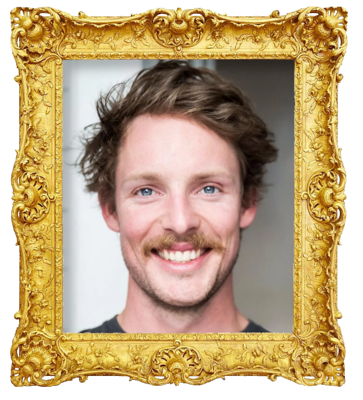 Headshot photo of Guy Montgomery surrounded with an ornate golden frame.