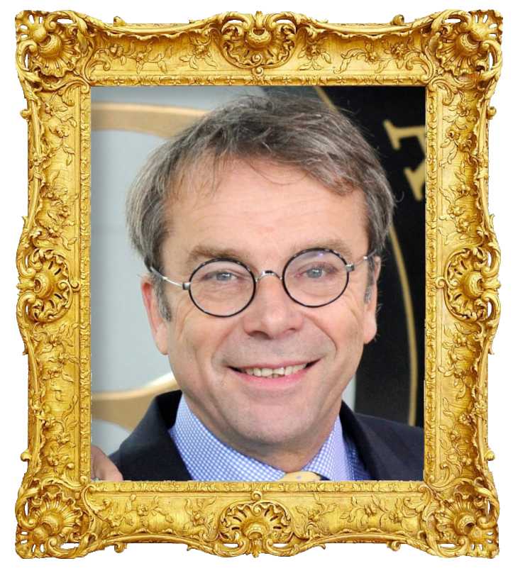 Headshot photo of Knut Knutson surrounded with an ornate golden frame.