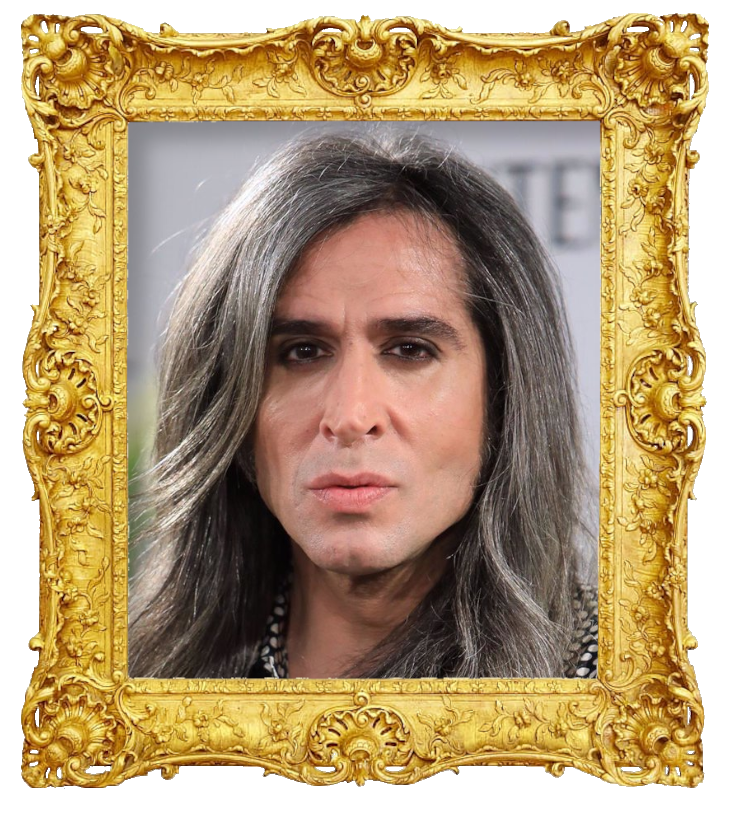 Headshot photo of Mario Vaquerizo surrounded with an ornate golden frame.