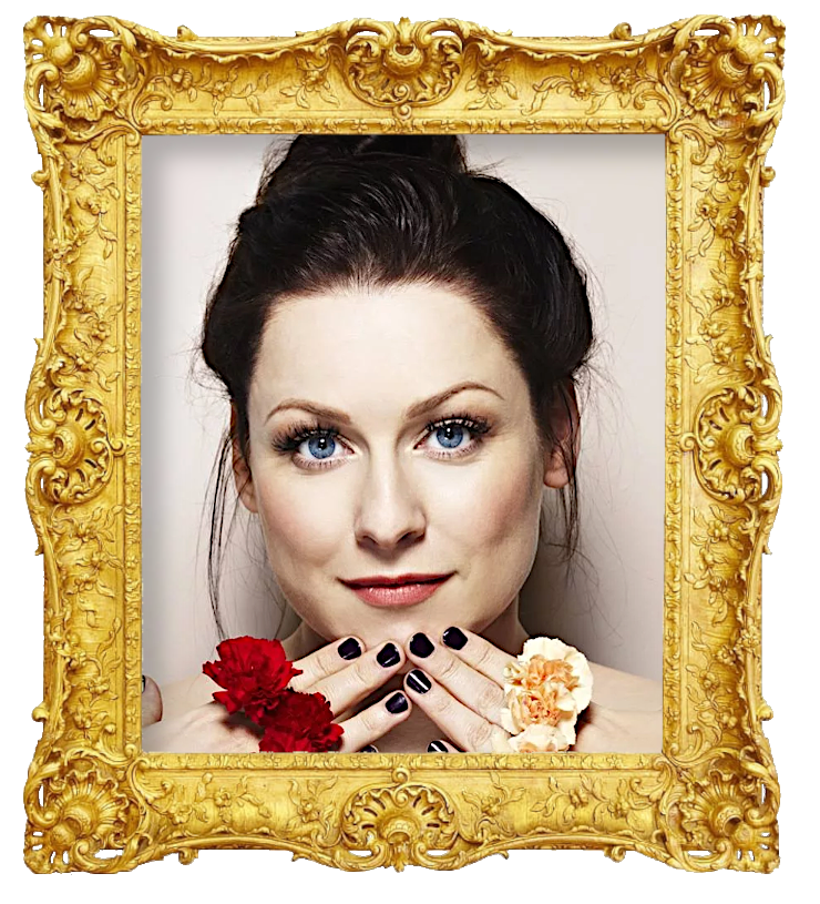 Headshot photo of Erin Anttila (aka Erin) surrounded with an ornate golden frame.