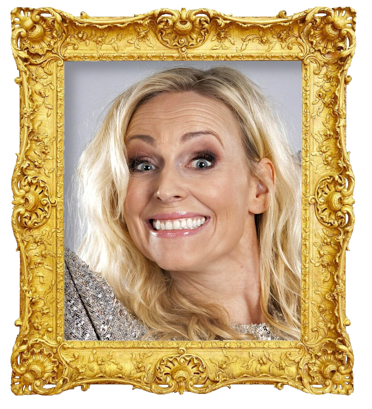 Headshot photo of Marte Stokstad surrounded with an ornate golden frame.