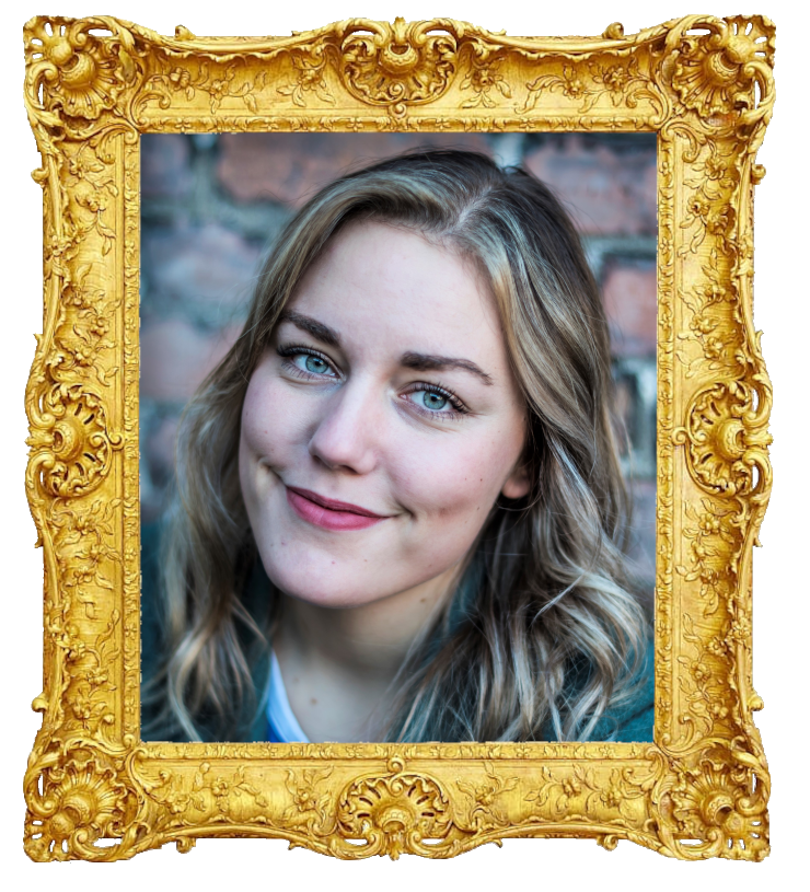 Headshot photo of Marlene Stavrum surrounded with an ornate golden frame.