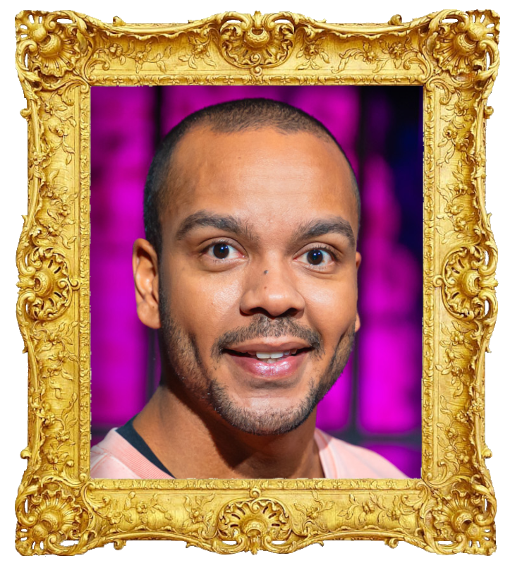 Headshot photo of Ernest 'Erkku' Lawson surrounded with an ornate golden frame.