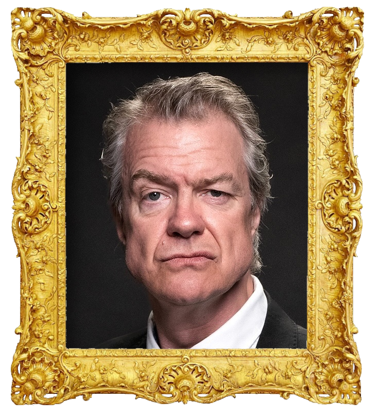 Headshot photo of Alex Rosén surrounded with an ornate golden frame.