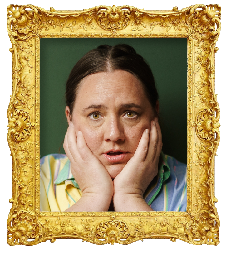 Headshot photo of Alice Snedden surrounded with an ornate golden frame.