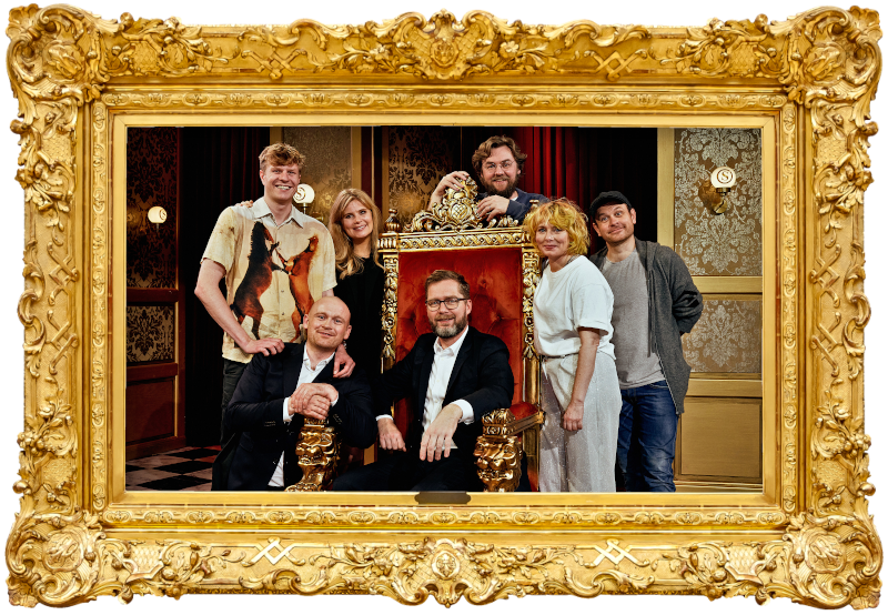 Placeholder cover image for the first Champion of Champions special of the Danish show Stormester, picturing the cast of the special.