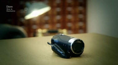 Image showing a home video camera on the table in the study.