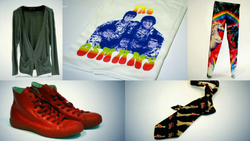 Image of the pool of prize submissions submitted by the contestants in the 'The trendiest item of clothing' task.