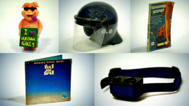 Image of the pool of prize submissions submitted by the contestants in the 'The coolest blue item' task.