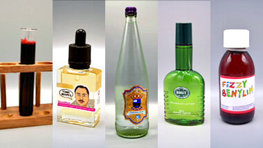 Image of the pool of prize submissions submitted by the contestants in the 'The best liquid' task.
