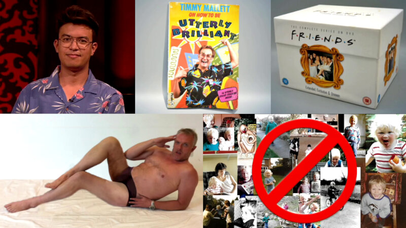 Image of the pool of prize submissions submitted by the contestants in the 'The best thing from the 90s' task.