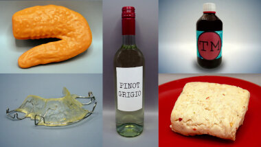 Image of the pool of prize submissions submitted by the contestants in the 'The nicest thing to put in your mouth' task.