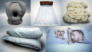 Image of the pool of prize submissions submitted by the contestants in the 'The best bedding' task.
