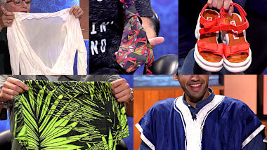 Image of the pool of prize submissions submitted by the contestants in the 'The hippest item of clothing' task.