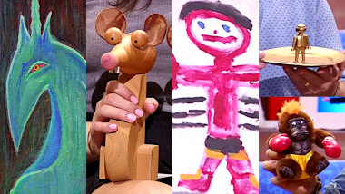 Image of the pool of prize submissions submitted by the contestants in the 'The ugliest item' task.