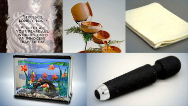 Image of the pool of prize submissions submitted by the contestants in the 'The most calming item' task.