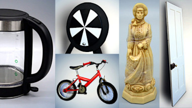 Image of the pool of prize submissions submitted by the contestants in the 'The best object with a handle' task.